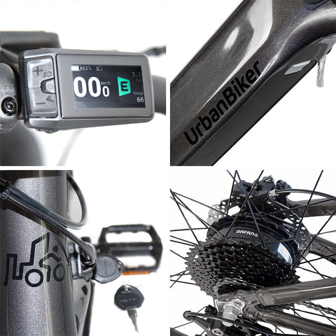 Image of Urbanbiker UB300B (Motor Buje), 48V, 15Ah, 250W, Bicicleta Eléctrica de Montaña