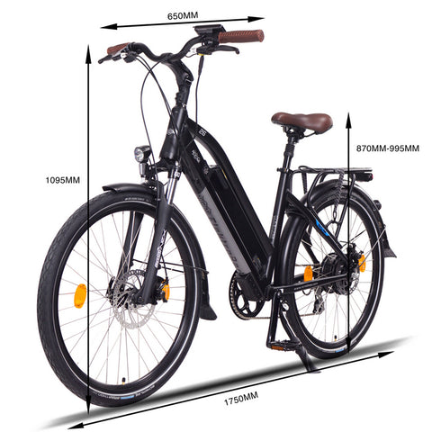Image of Ncm Milano 26" / 28" Bicicleta Eléctrica Urbana de Trekking 48V 13Ah 250W