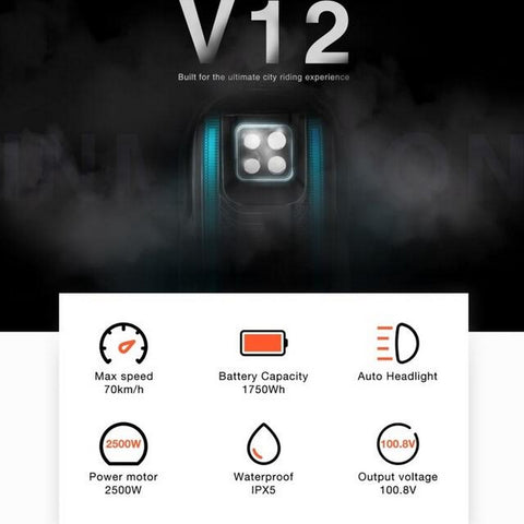 Image of InMotion V12 HS (High Speed) | ¡Nuevo! Inmotion V12 HT (High Torque), Monociclo
