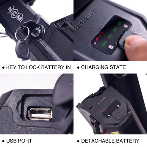 Image of Ncm Milano 26" / 28" Bicicleta Eléctrica Urbana de Trekking 48V 13Ah 250W