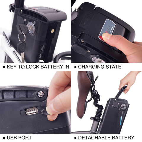 Image of Ncm París PLUS, 36V 19Ah, 250W, 684Wh, Bicicleta Eléctrica Urbana Plegable