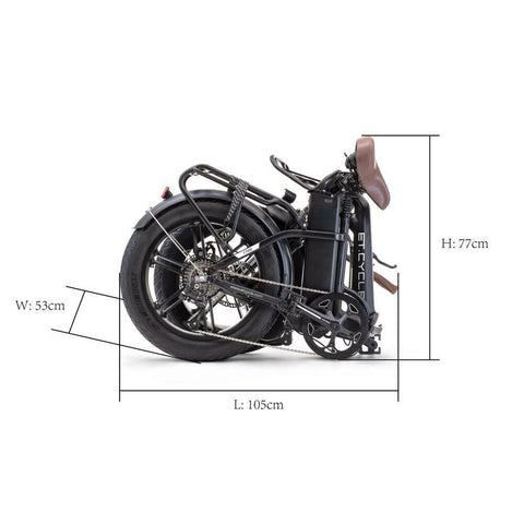 Image of ET.Cycle F1000, 48V, 250W, 21Ah, Bicicleta Eléctrica Plegable ETCycle FAT