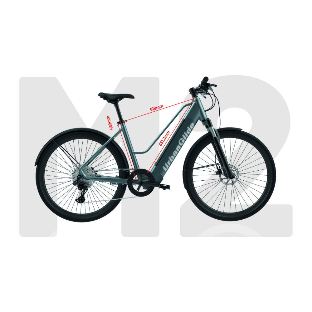 Urbanglide M2 Bicicleta Eléctrica de Paseo 36V, 12,5Ah 250W