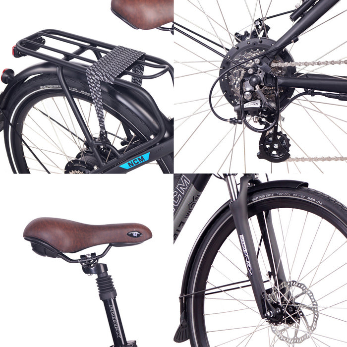ncm milano 26 trekking urban e-bike Ncm Milano 26" / 28" Bicicleta Eléctrica Urbana de Trekking 48V 13Ah 2 – Eko-Motion